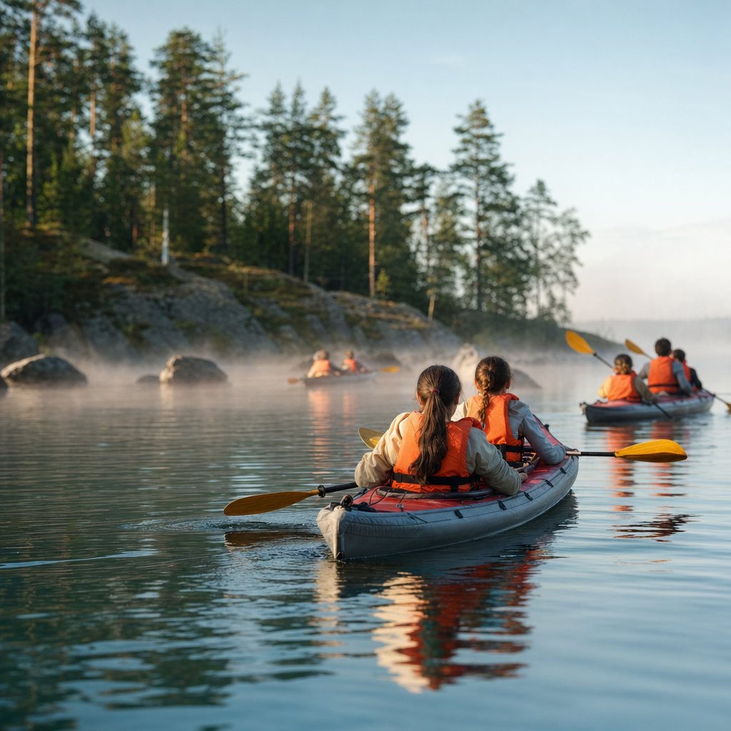 Байдарки на озере