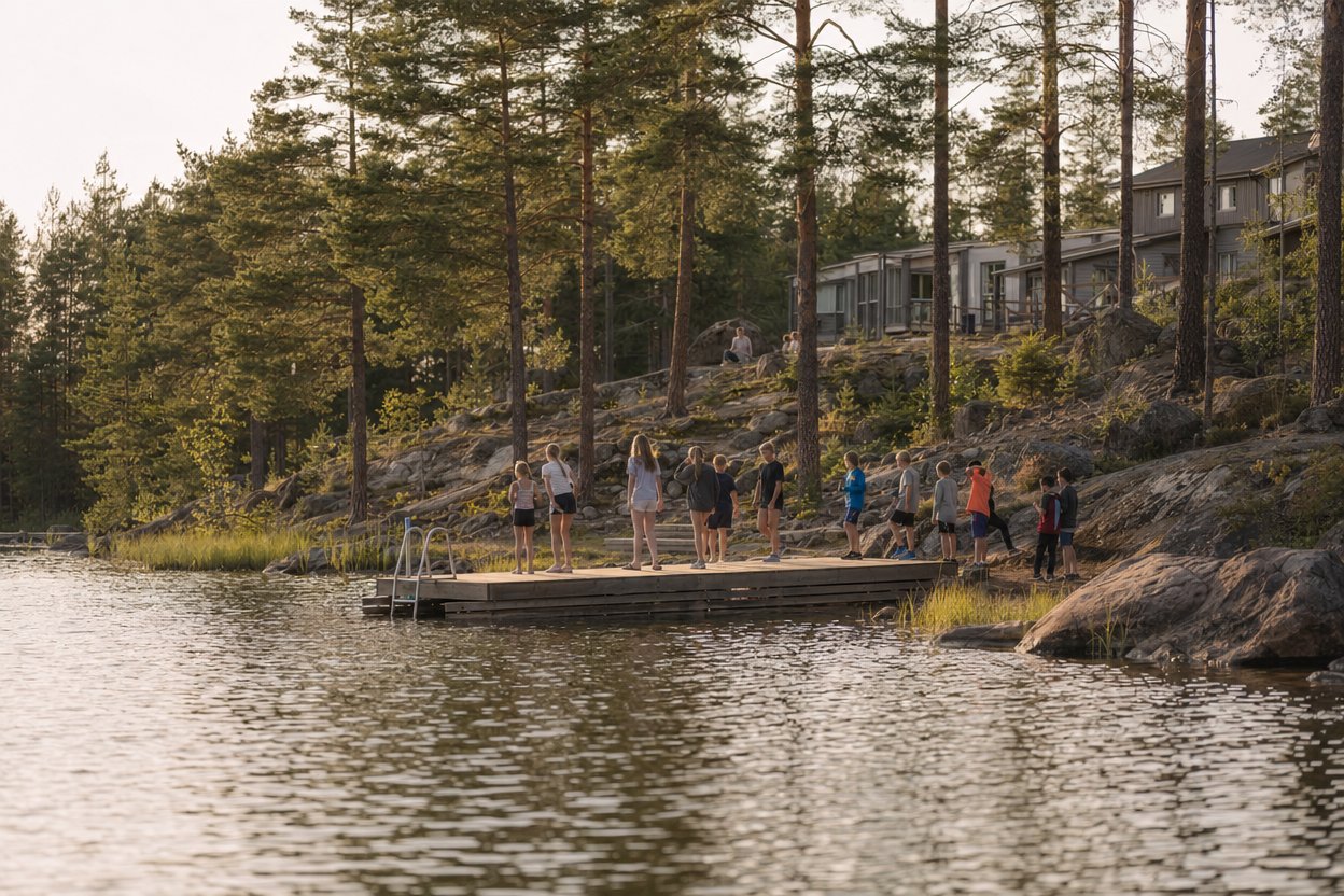 Общий вид лагеря