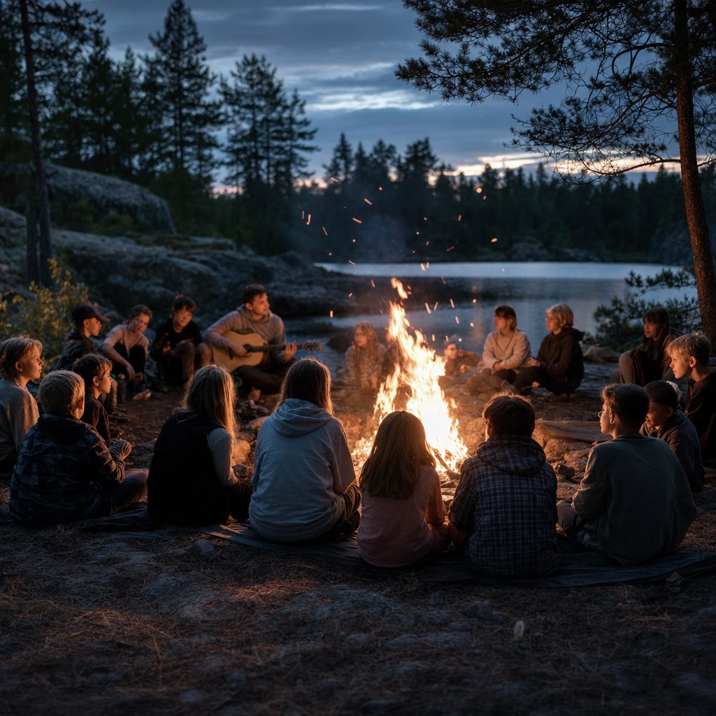 Вечерний костёр